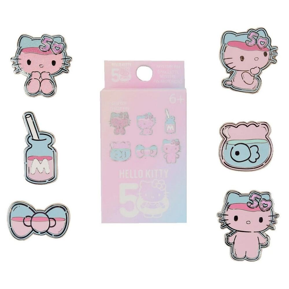 Hello Kitty 50th Anniversary Blind Box Mystery Loungefly Pin SEALED